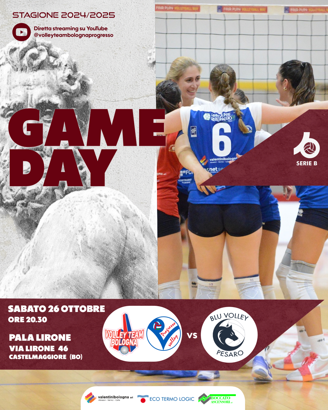 Game Day Serie B2 – Battistelli Blu Volley Pesaro