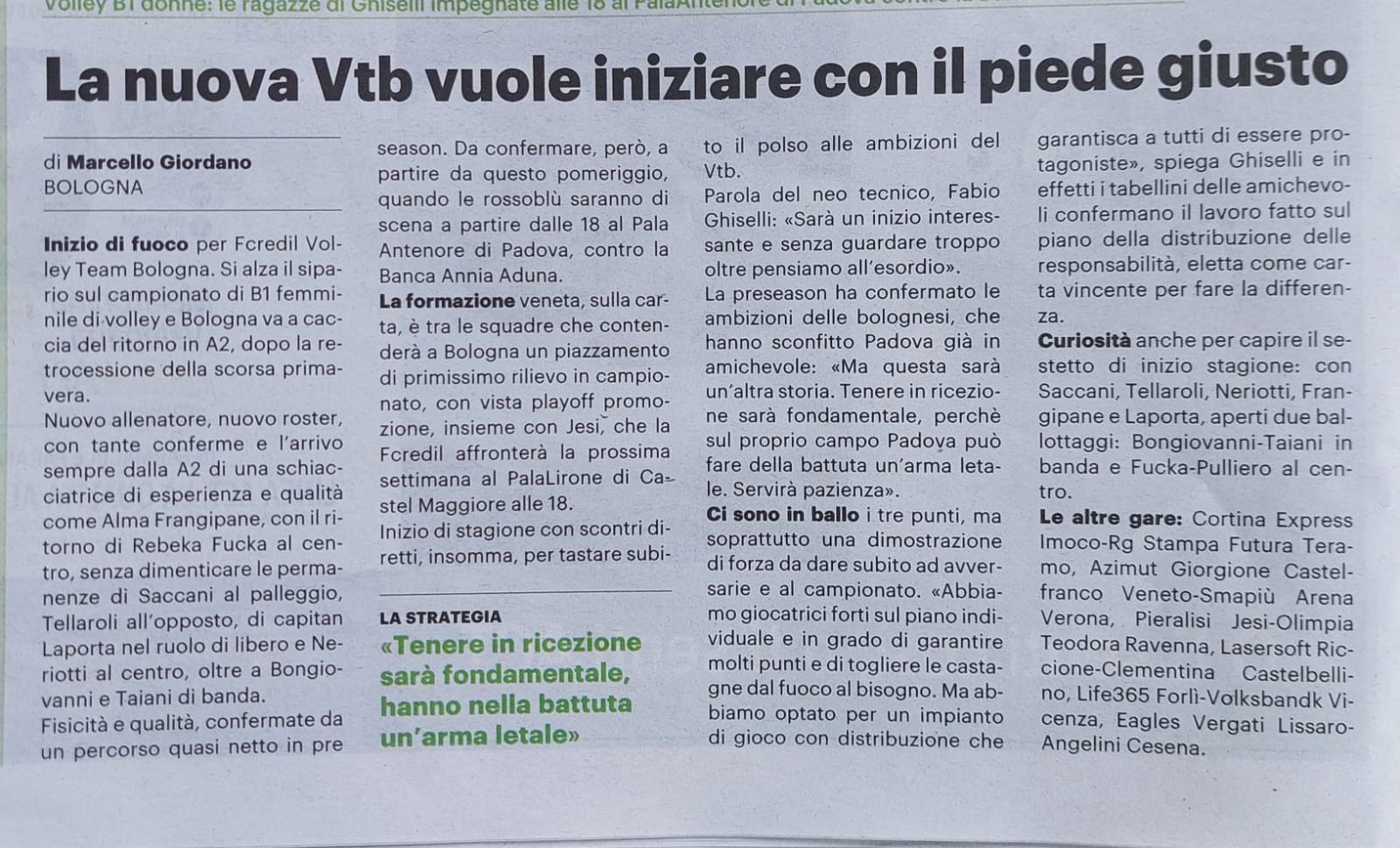 DICONO DI NOI – IL RESTO DEL CARLINO 13 OTTOBRE 2024