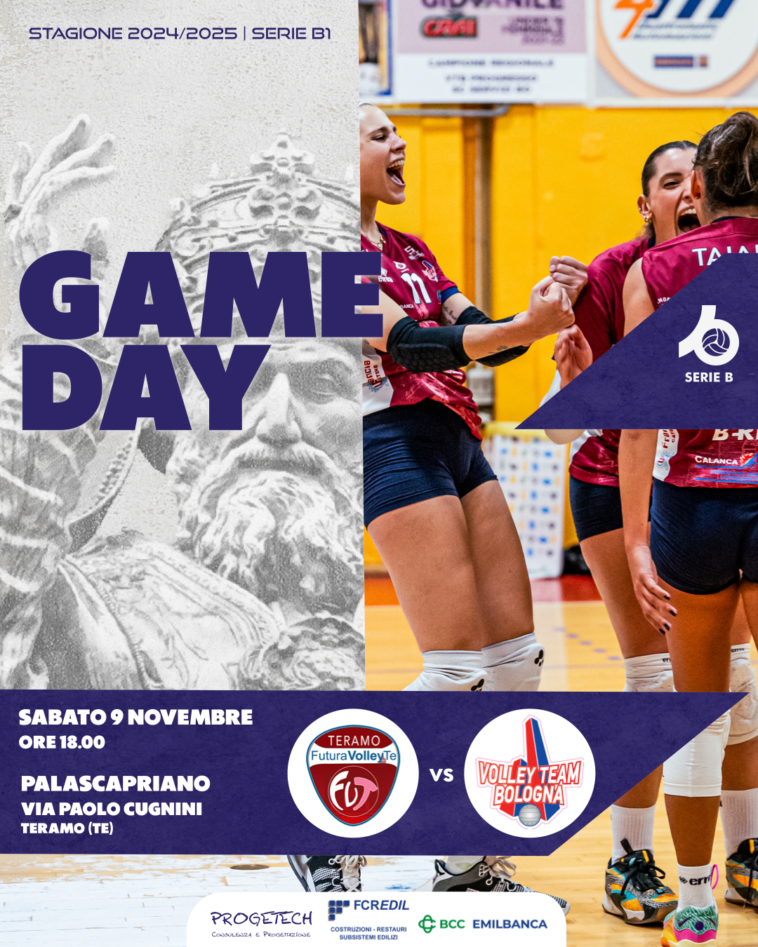 Game day Serie B1 – RG Stampa Futura TE