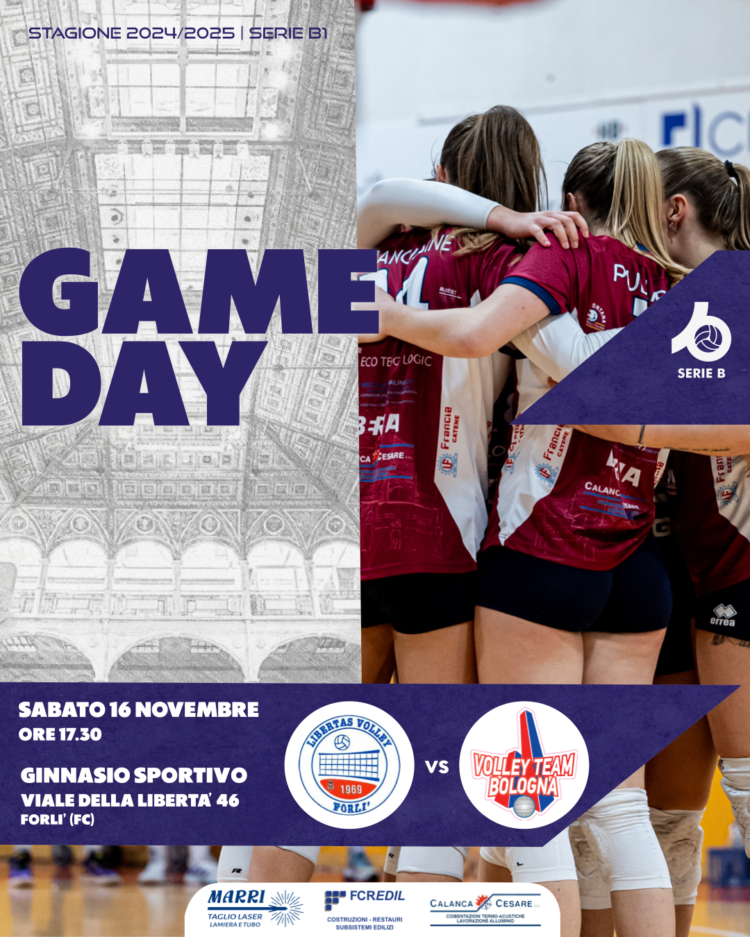 Game Day Serie B1 – Life 365.EU Volley Forlì