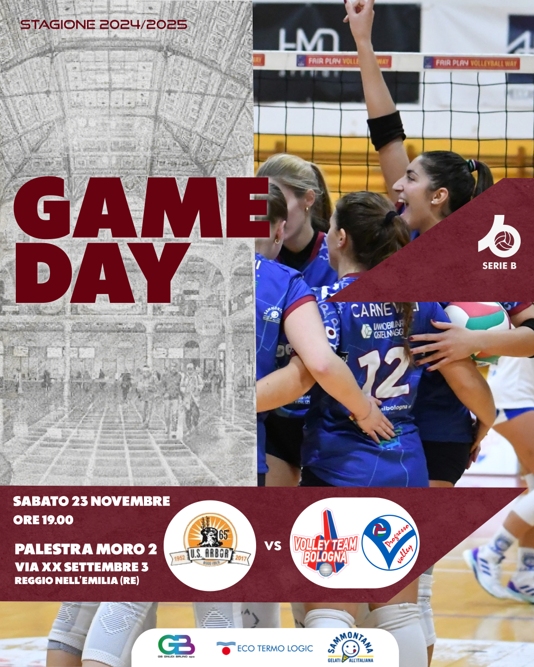 Game Day Serie B2 – Us Arbor Interclays RE