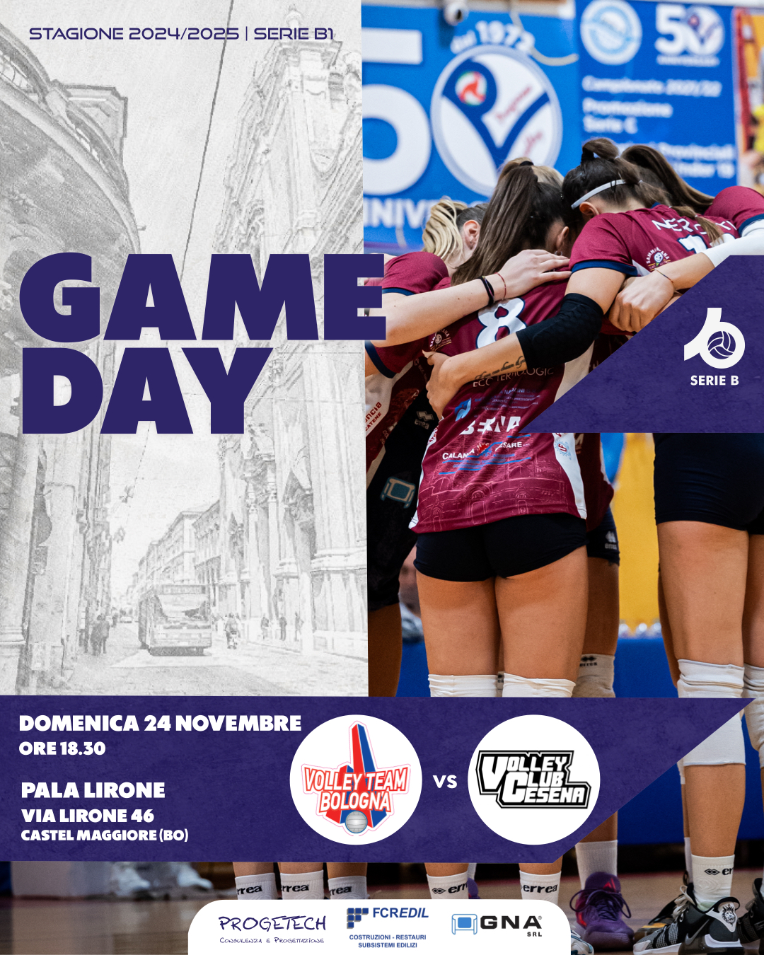 Game Day Serie B1 – Angelini Elttr. Cesena