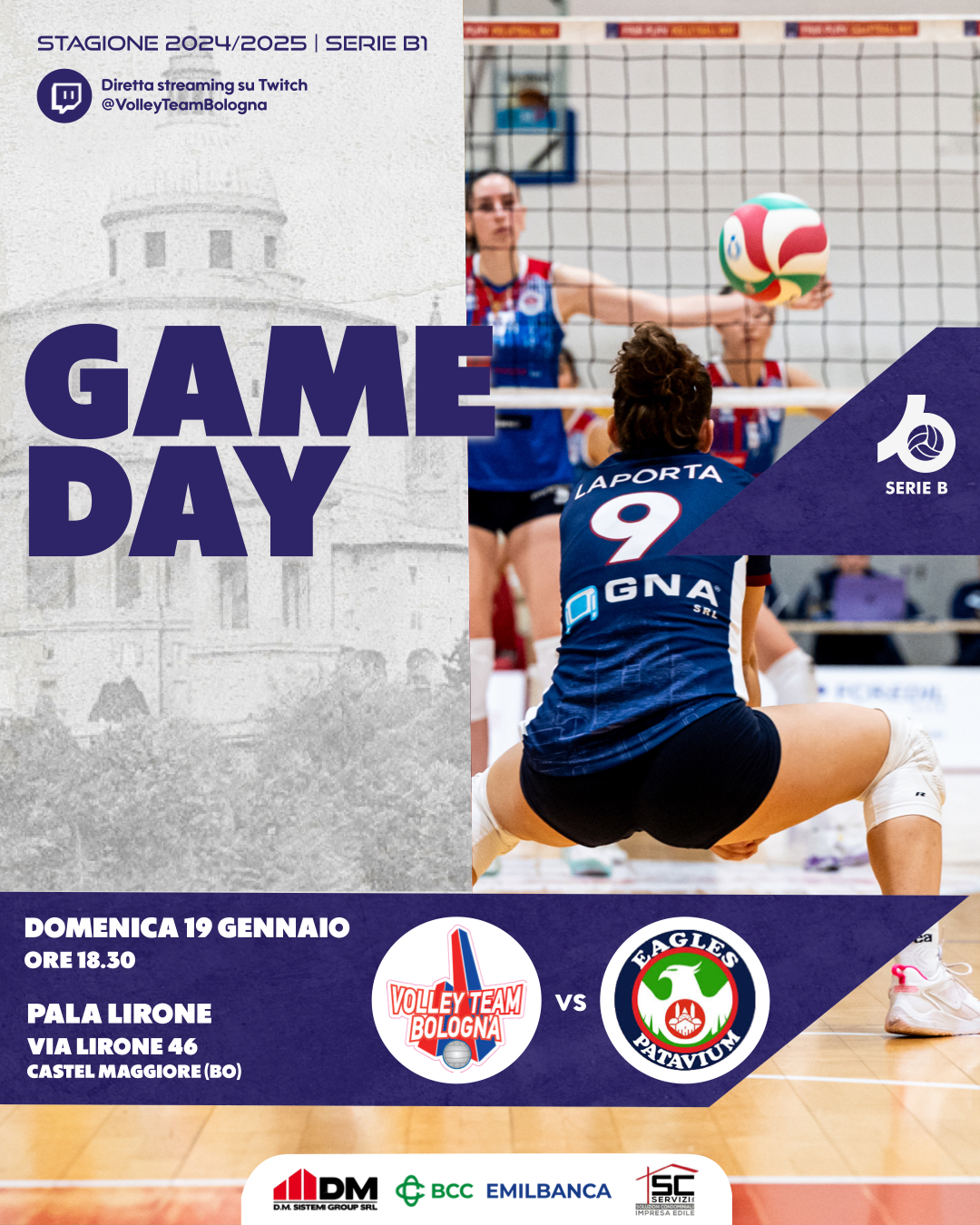 Game Day Serie B1 – Eagles Vergati PD